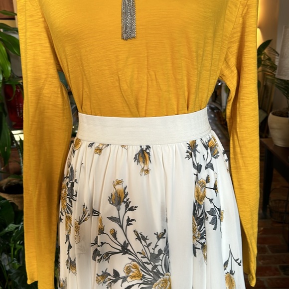 Torrid chiffon pull-on midi skirt sz 1X - Picture 4 of 11